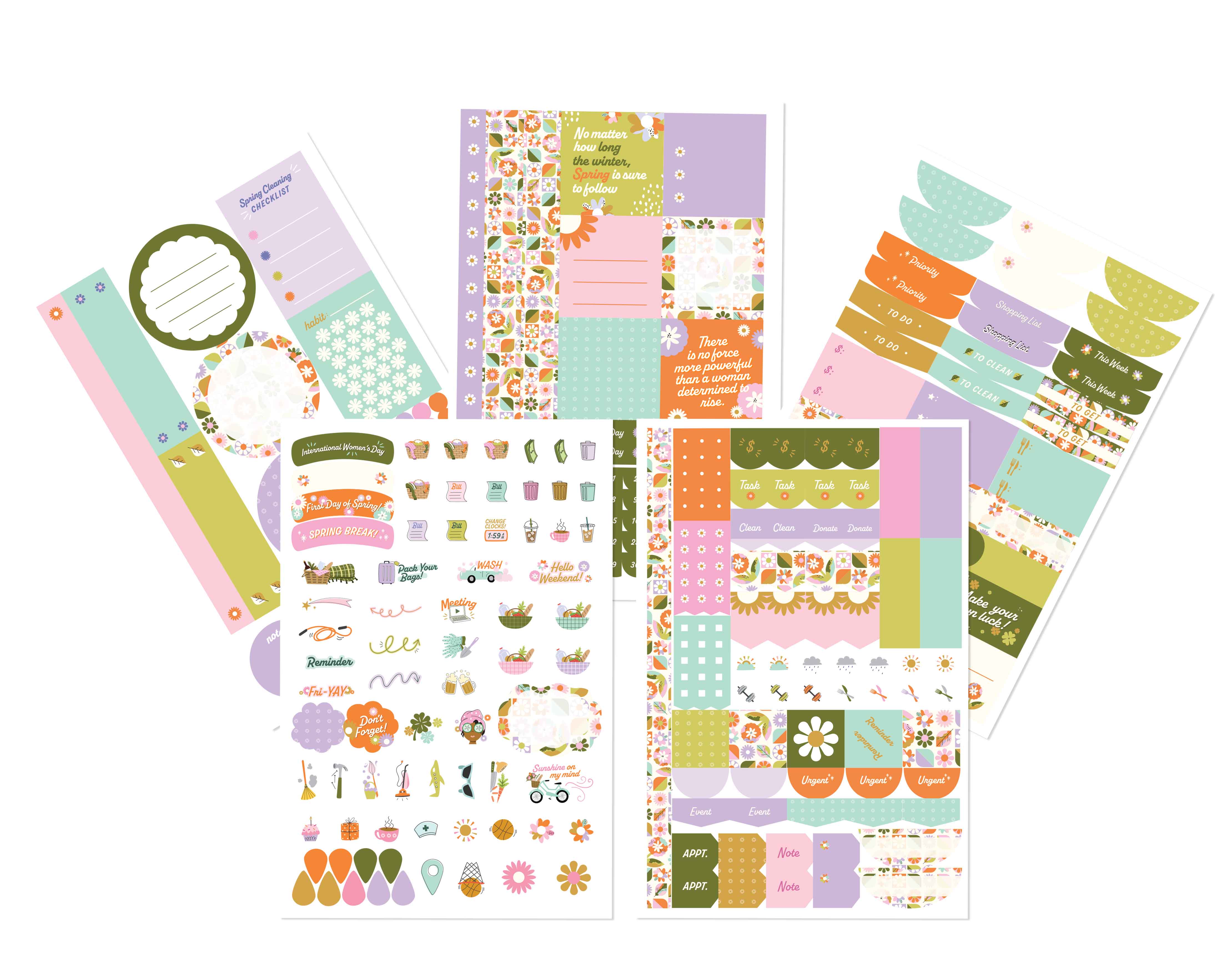 Planner Stickers | Monthly, Weekly, and Daily Sticker Kits